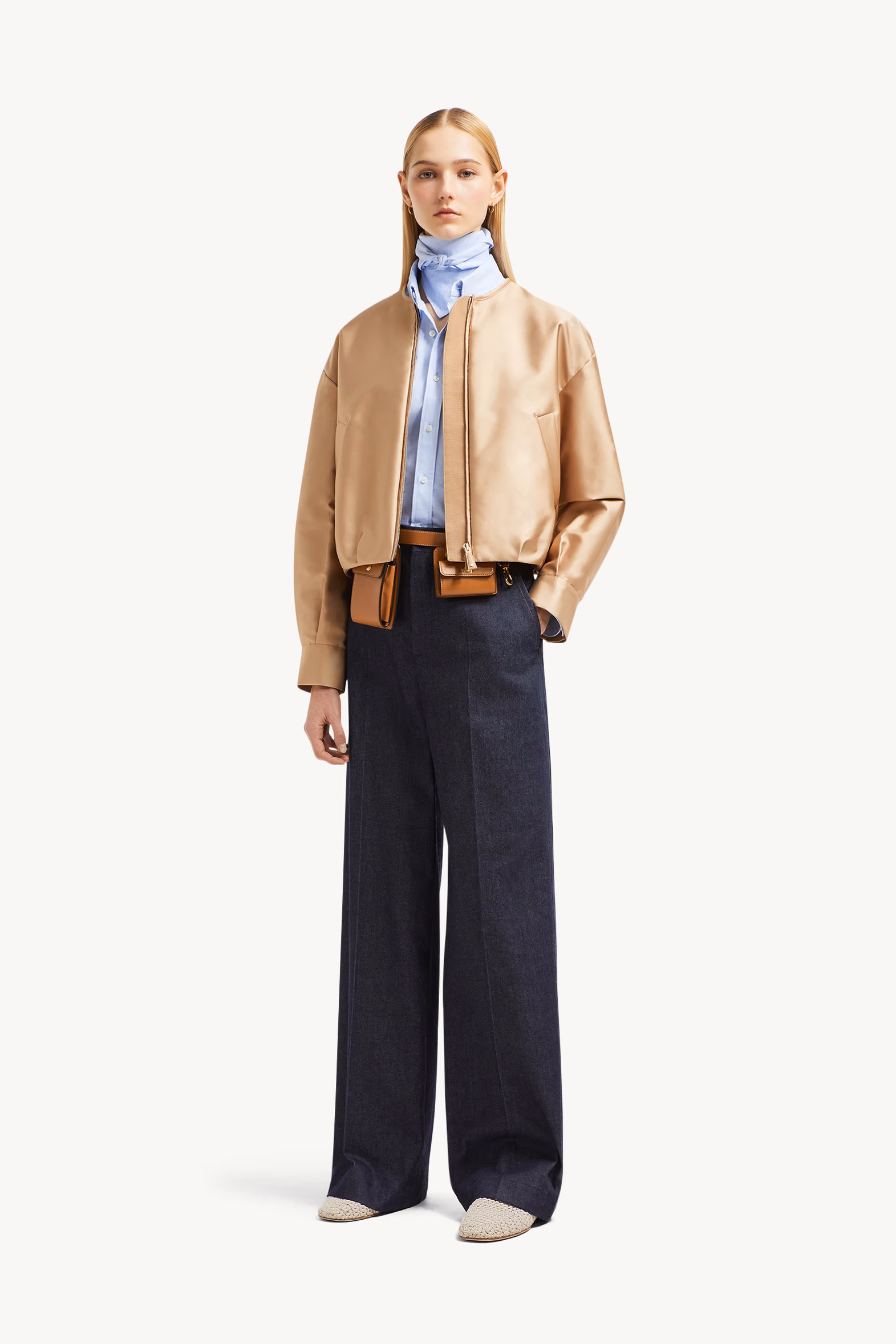 Plumífero cazadora de duquesa Maupa Mujer Beige Moncler 0